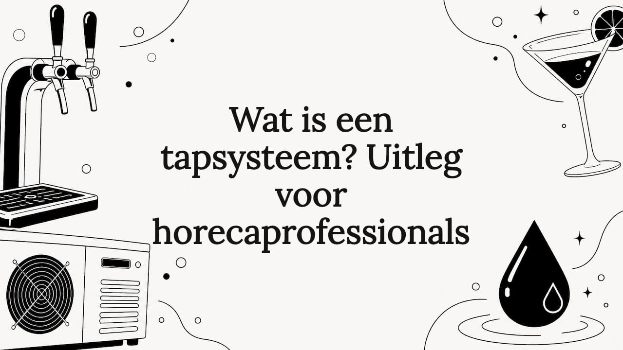 Sfeervolle illustratie rondom de kop van het artikel over tapinstallaties