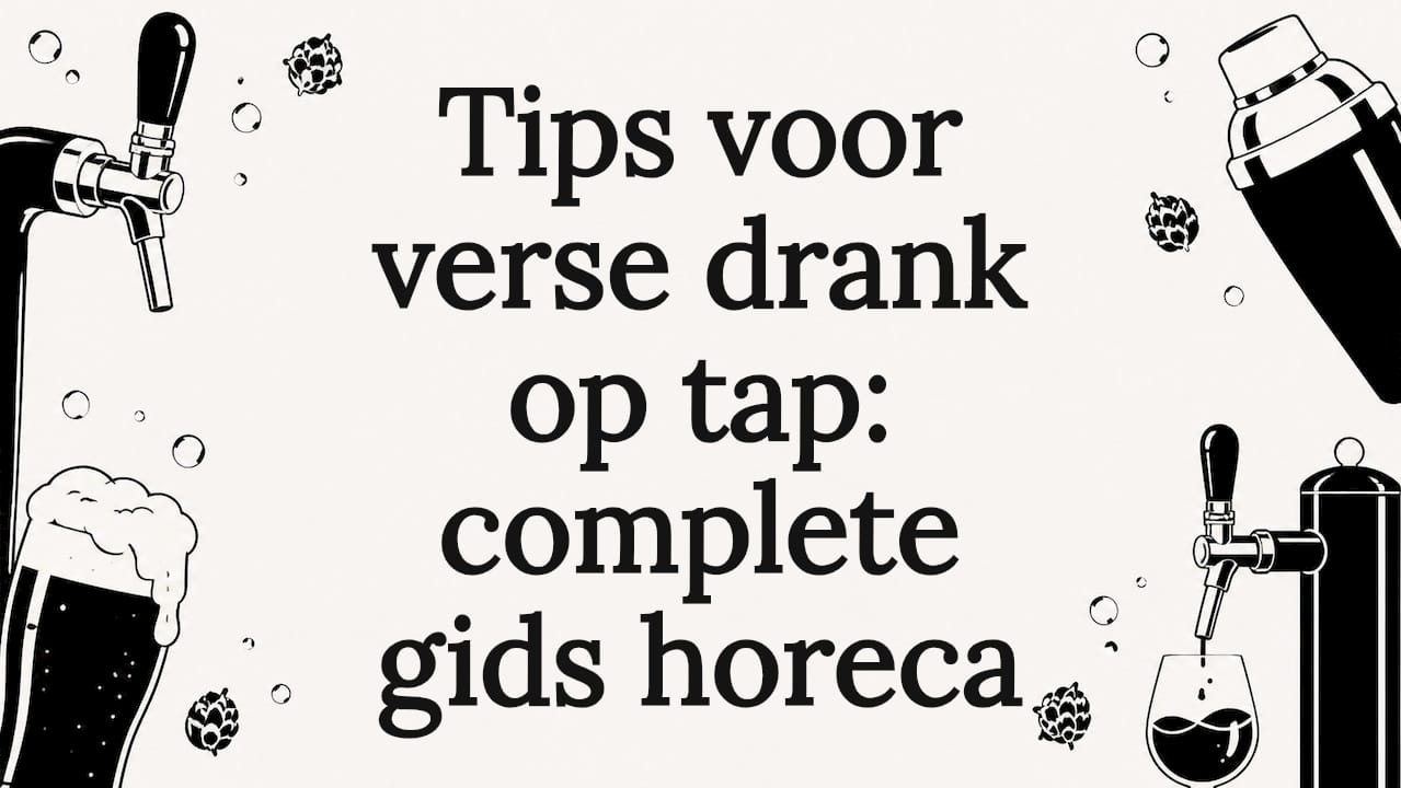 Sfeervolle illustratie voor de tapkaart