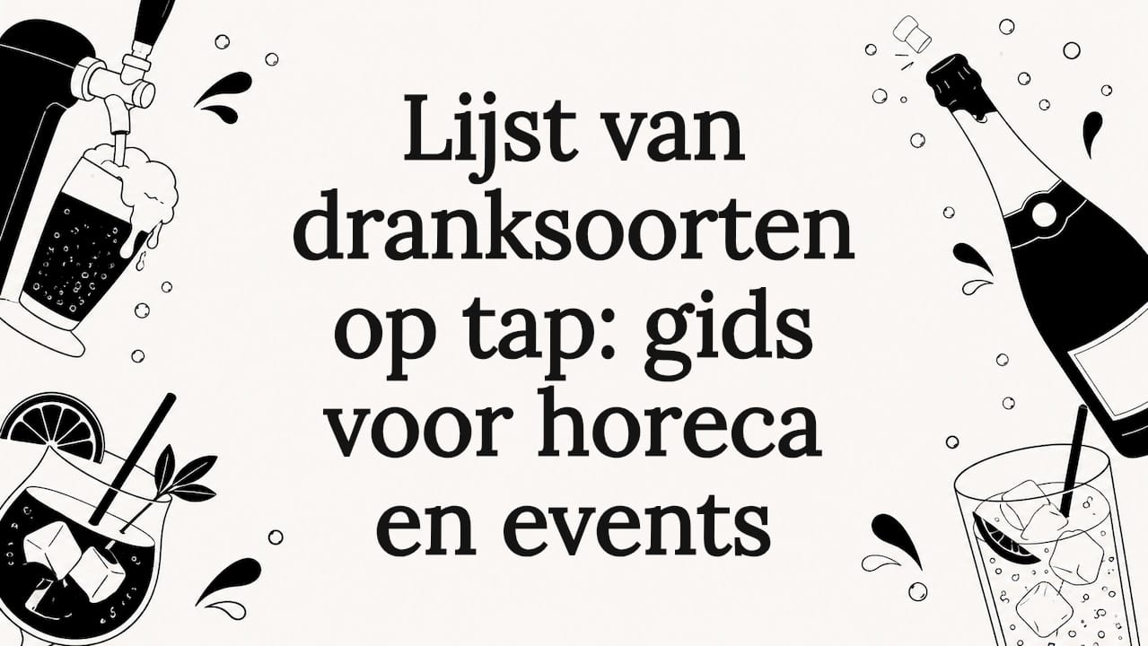 Sfeervolle titelkaart met illustratie van tapbier