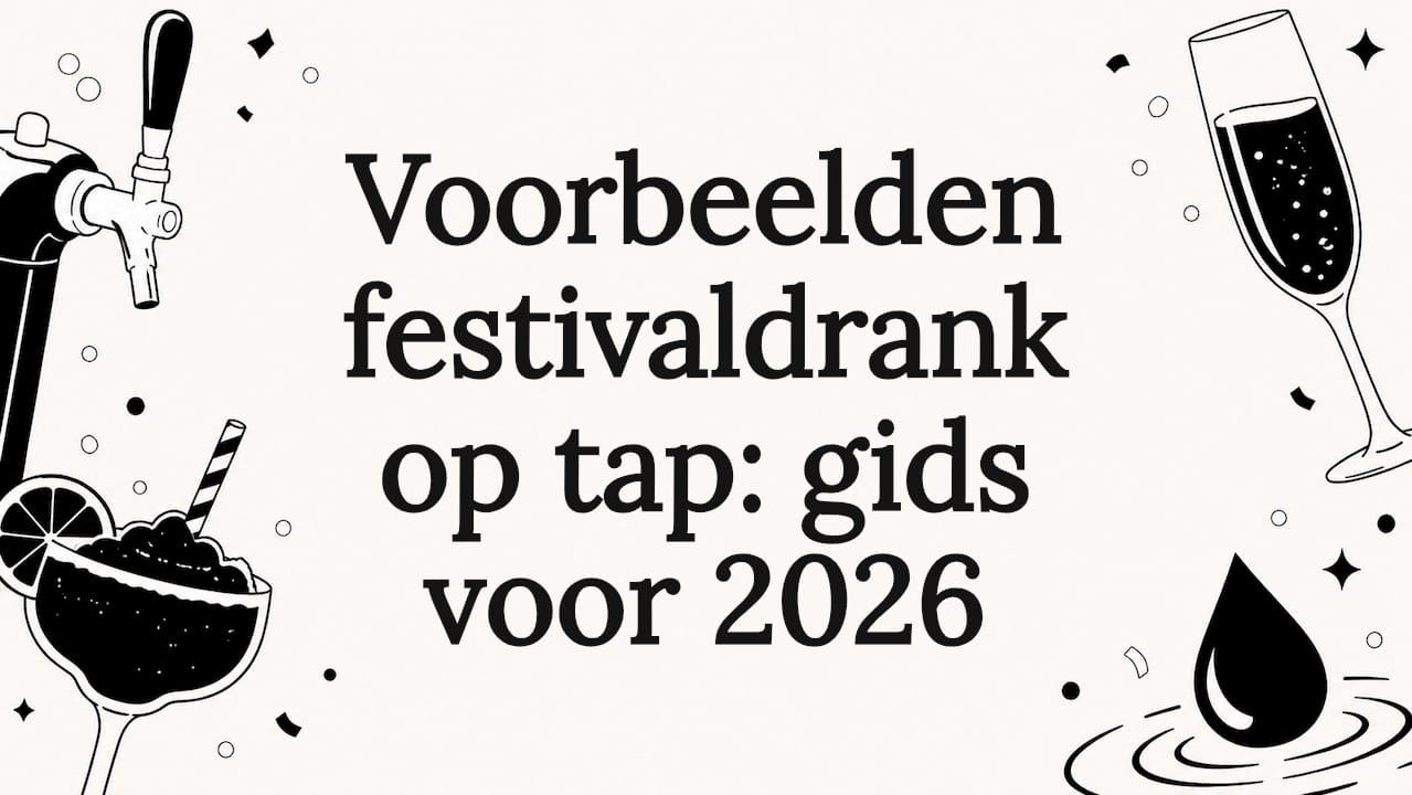 Sfeervolle drankdispensers voor op het festival