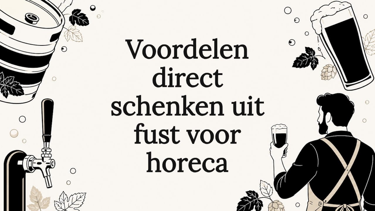 Sfeervolle titelafbeelding met biervat en tapkraan